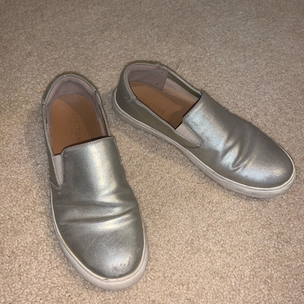 Slip on sneakers.